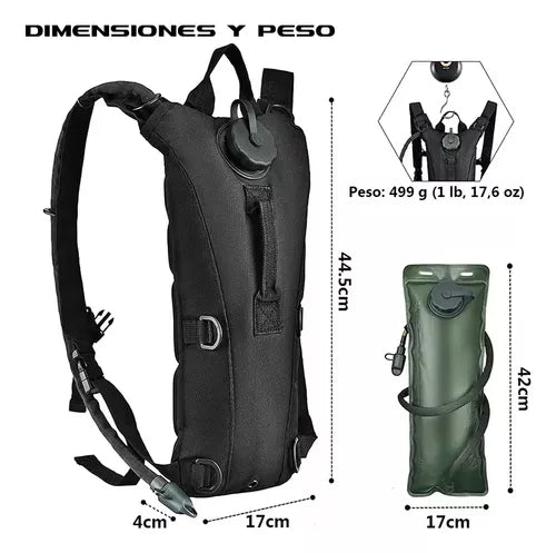Mochila táctica de hidratación (supervivencia al límite)