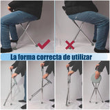 BASTÓN ASIENTO PLEGABLE MULTIFUNCIONAL