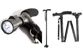 BASTON RETRÁCTIL CON LINTERNA